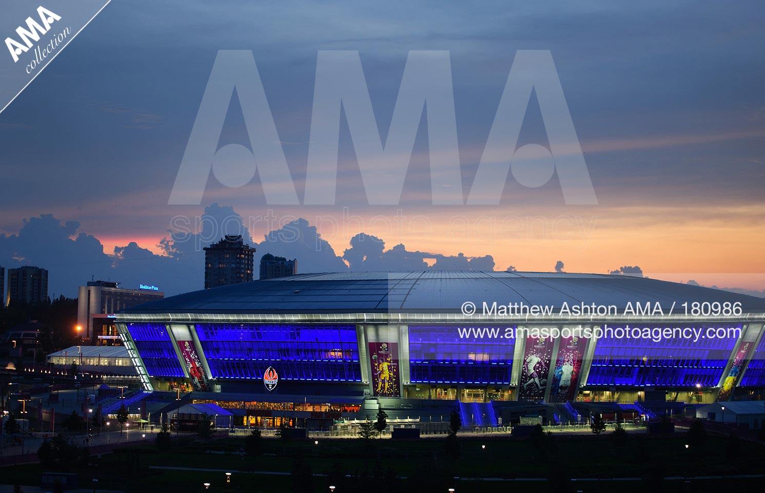 20 June 2012 - Donbass Arena Stadium in Donetsk. Home of Shakhtar Donetsk and venue for the UEFA European Championships Euro 2012