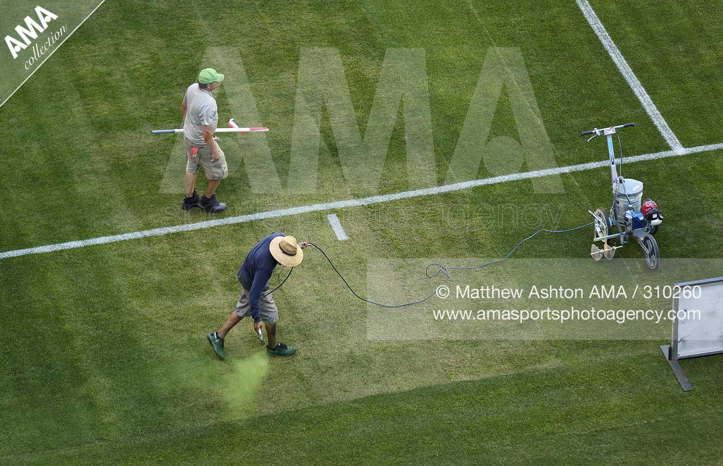  CenturyLink Field Stadium MATTHEW ASHTON AMA GRASS PAINT GREEN