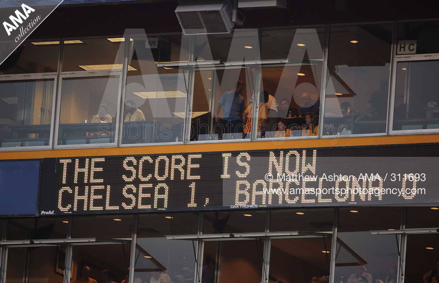 amusing scoreboard in Washington DC Barcelona Matthew Ashton AMA