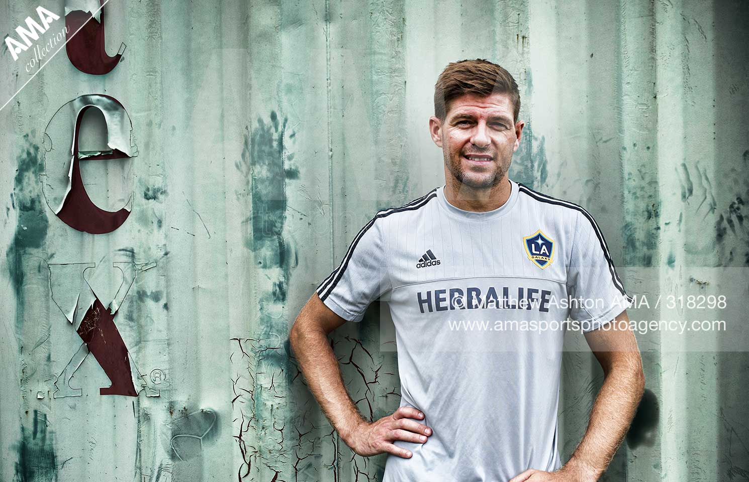 22 August 2015 Steven Gerrard feature at LA Galaxy - Steven Gerrard portrait in Carson, Los Angeles, California © Matthew Ashton / AMA 318298