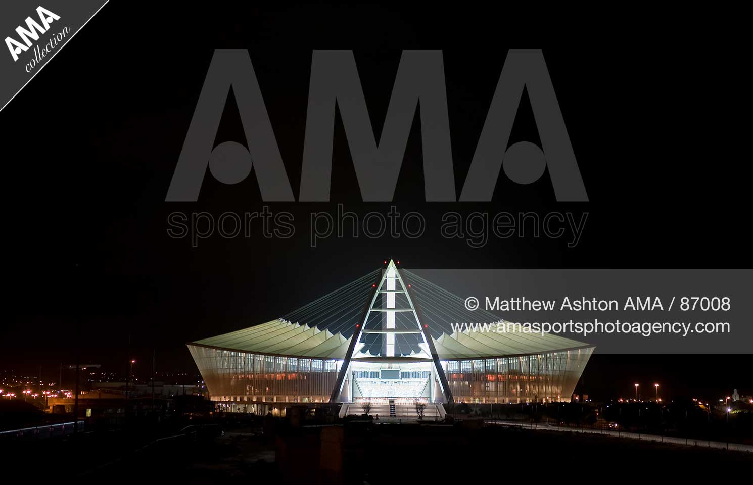 Moses Mabhida Stadium in Durban, South Africa, named after Moses Mabhida, a