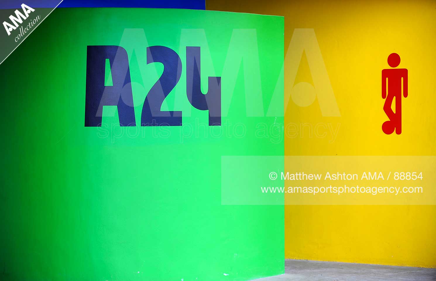 Colourful walls and symbols at the Mbombela Stadium in Nelspruit , South Africa. One of the host venue for the FIFA World Cup 2010 Final. The stadium holds 40,000.