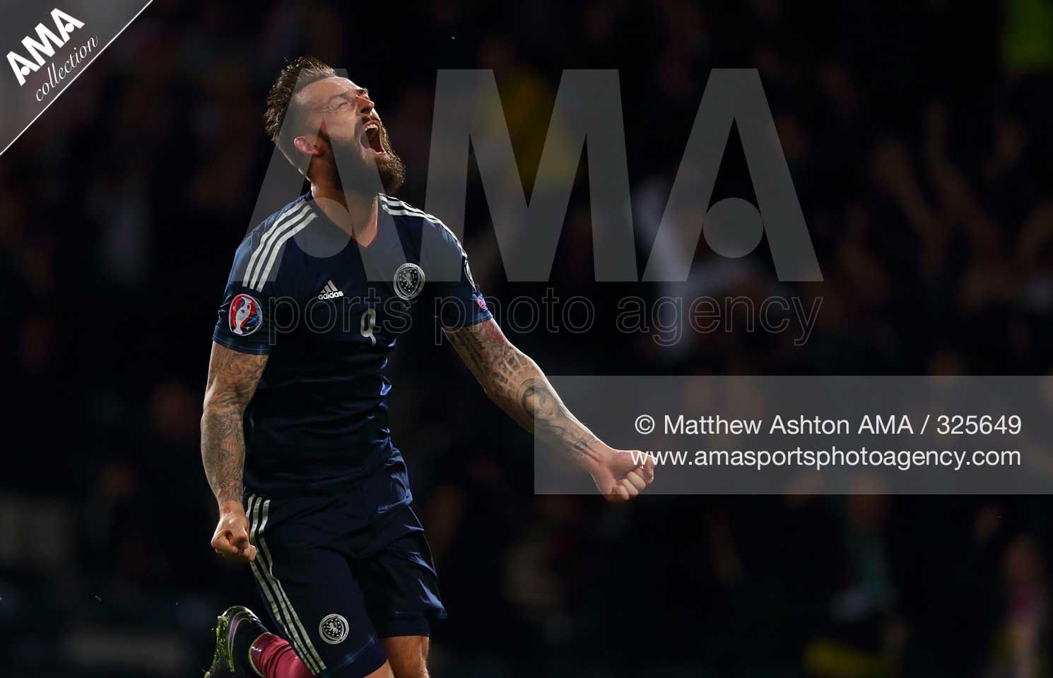 UEFA Euro 2016 Qualification Group D - Scotland v Poland - Steven Fletcher of Scotland celebrates after scoring a goal to make it 2-1