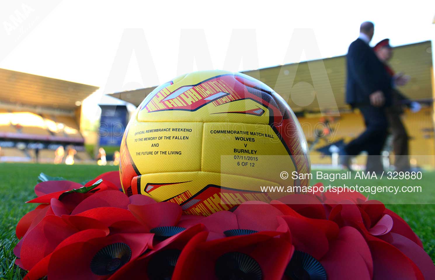 Sky Bet Championship - Wolverhampton Wanderers v Burnley - A limited edition remembrance day match ball