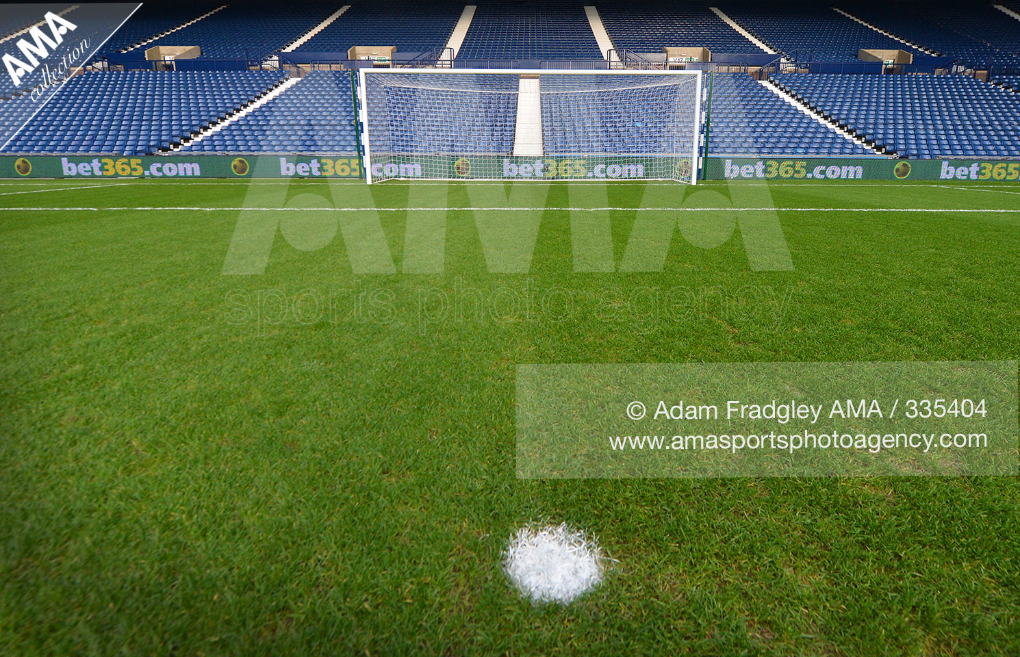 ADAM FRADGLEY AMA Barclays Premier League - West Bromwich Albion v Newcastle United -  The penalty spot towards the Birmingham Road End at The Hawthorns, the home stadium of West Bromwich Albion