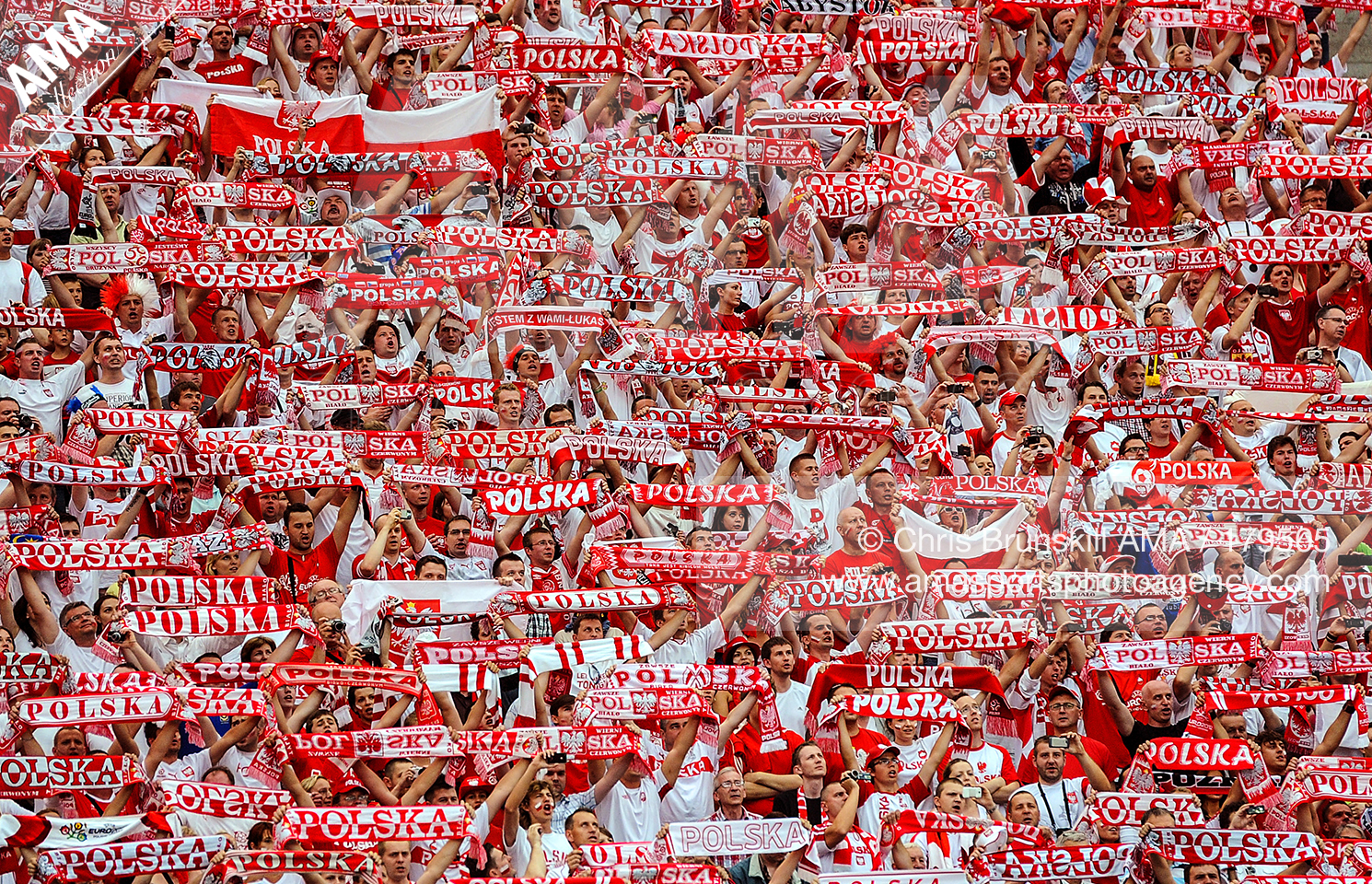 UEFA European Championships  Euro 2012 - Group A - Poland v Greece - Poland fans