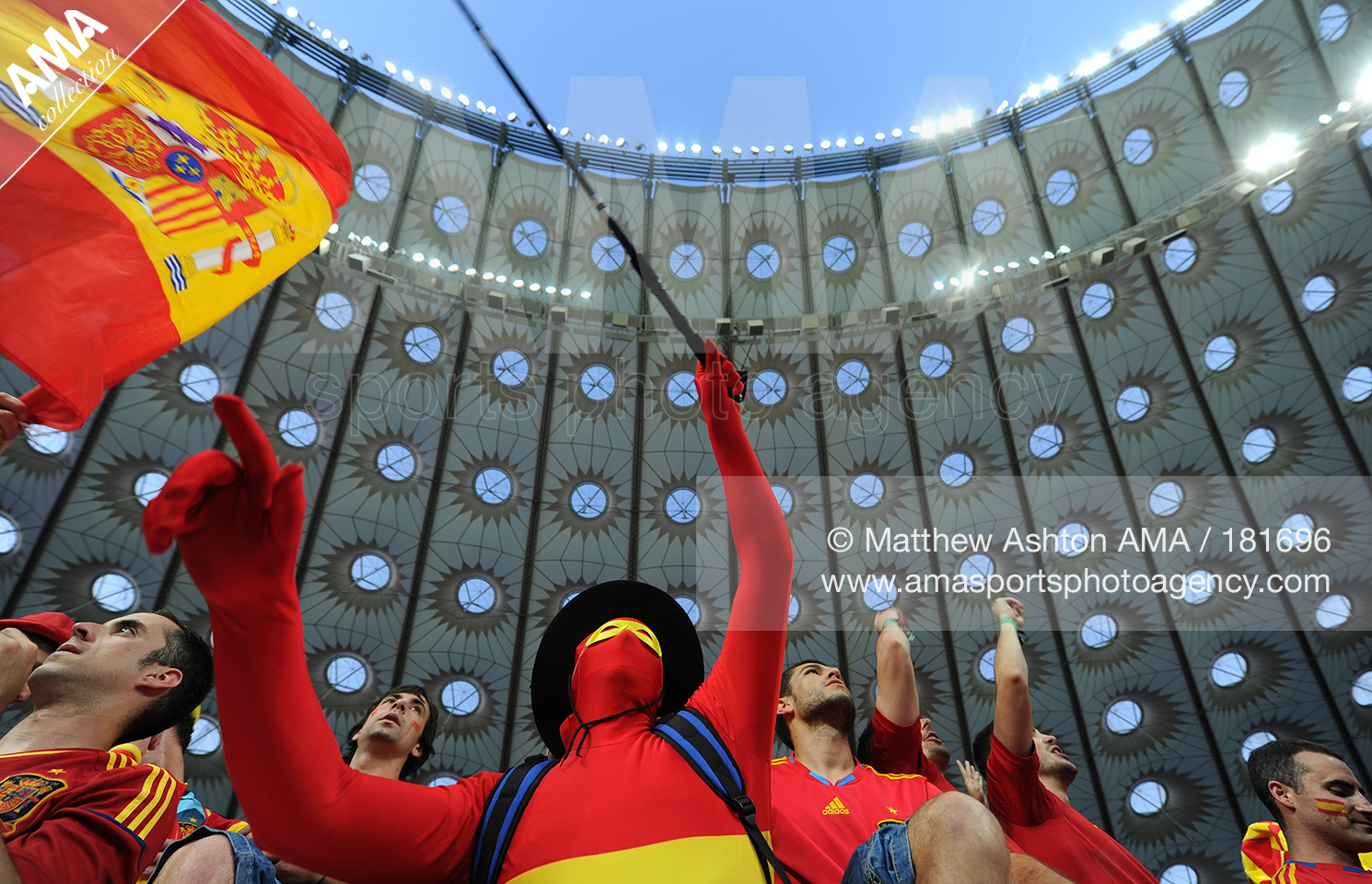 UEFA European Championships  Euro 2012 - FINAL - Spain v Italy - Fans of Spain in the Olympic Stadium in Kiev 