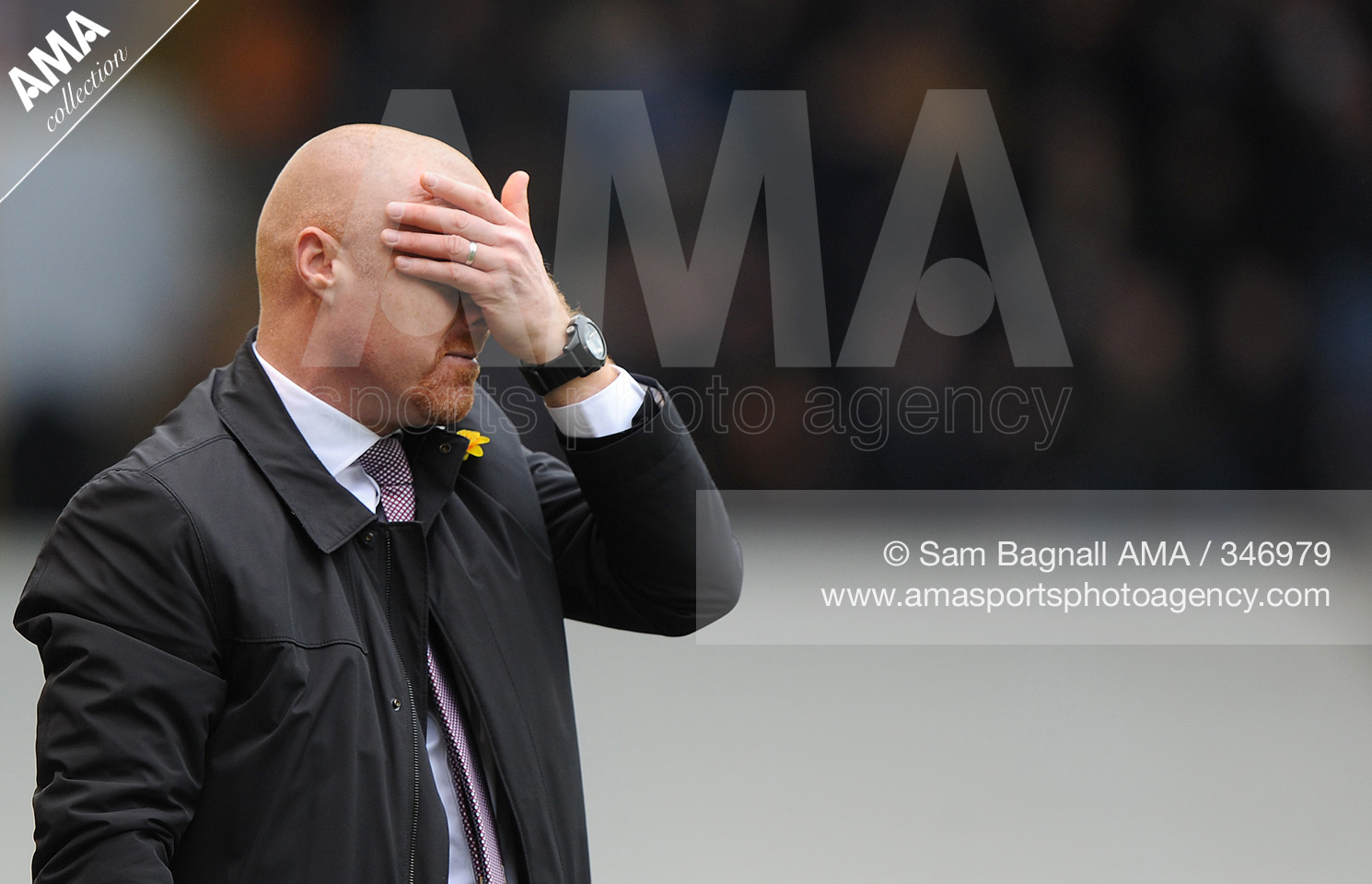 19 March 2016 Sky Bet Championship - Burnley v Wolverhampton Wanderers - Sean Dyche manager / head coach of Burnley © Sam Bagnall / AMA 346979