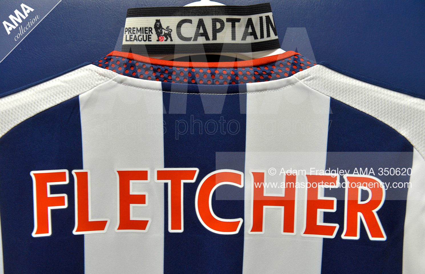 Barclays Premier League - West Bromwich Albion v Watford The match shirt of Darren Fletcher of West Bromwich Albion and his Captains armband in the home dressing room