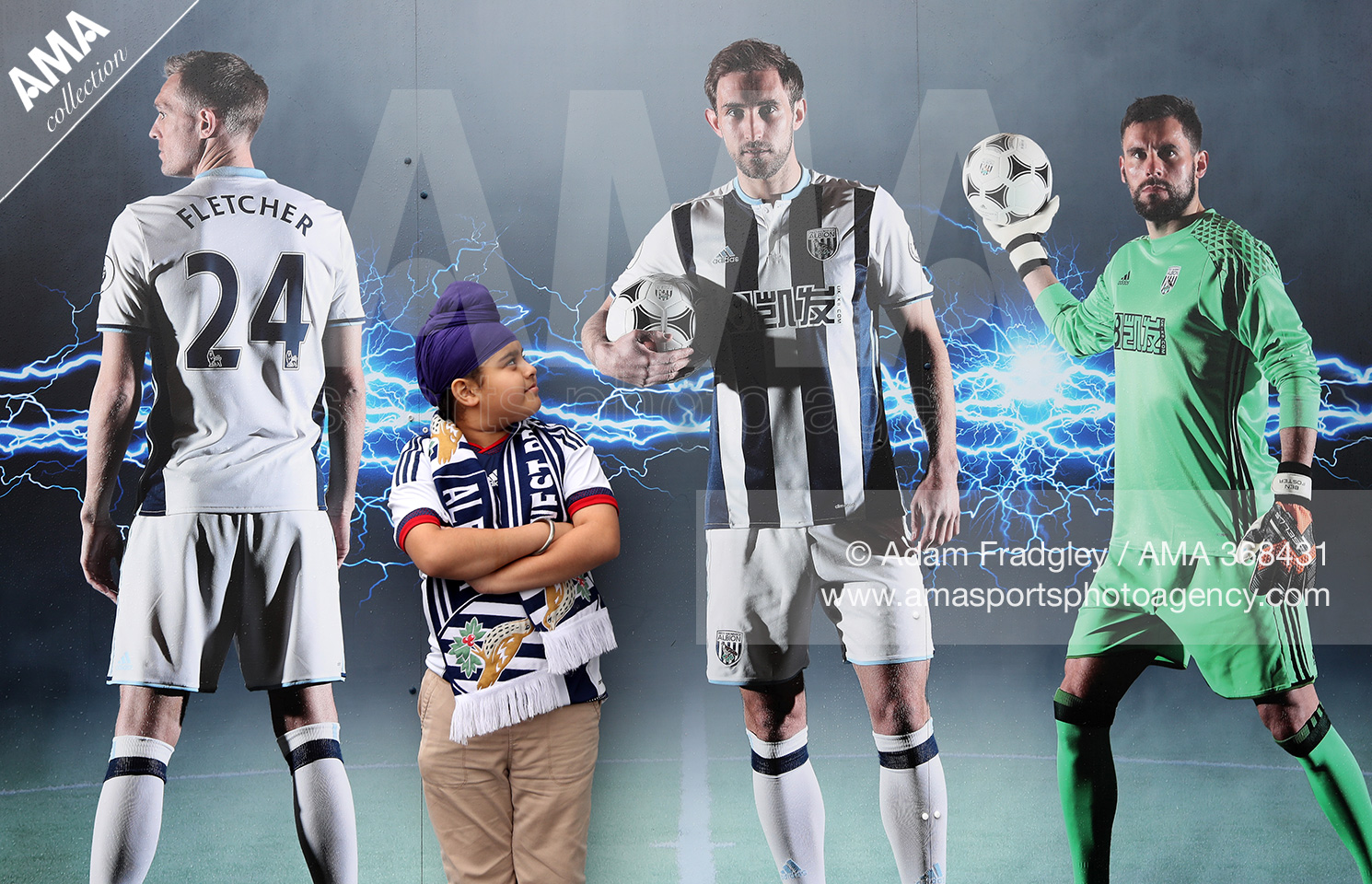 03 September 2016 Friendly - West Bromwich Albion v Dehli Dynamos - Esher Singh (10) in the West Bromwich Albion FanZone 